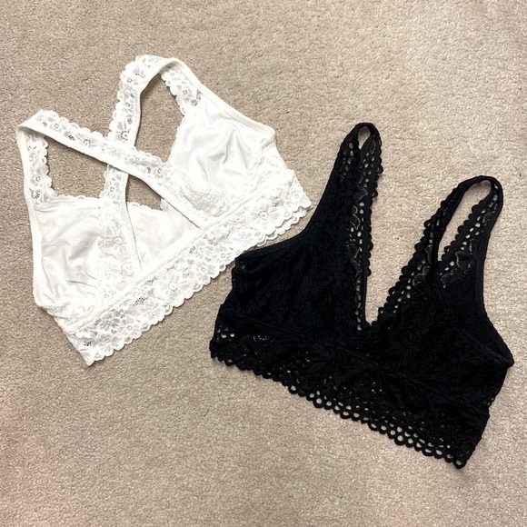 2 for $18 Aerie Lace Bralettes 🕊️🖤 - Picture 2 of 4